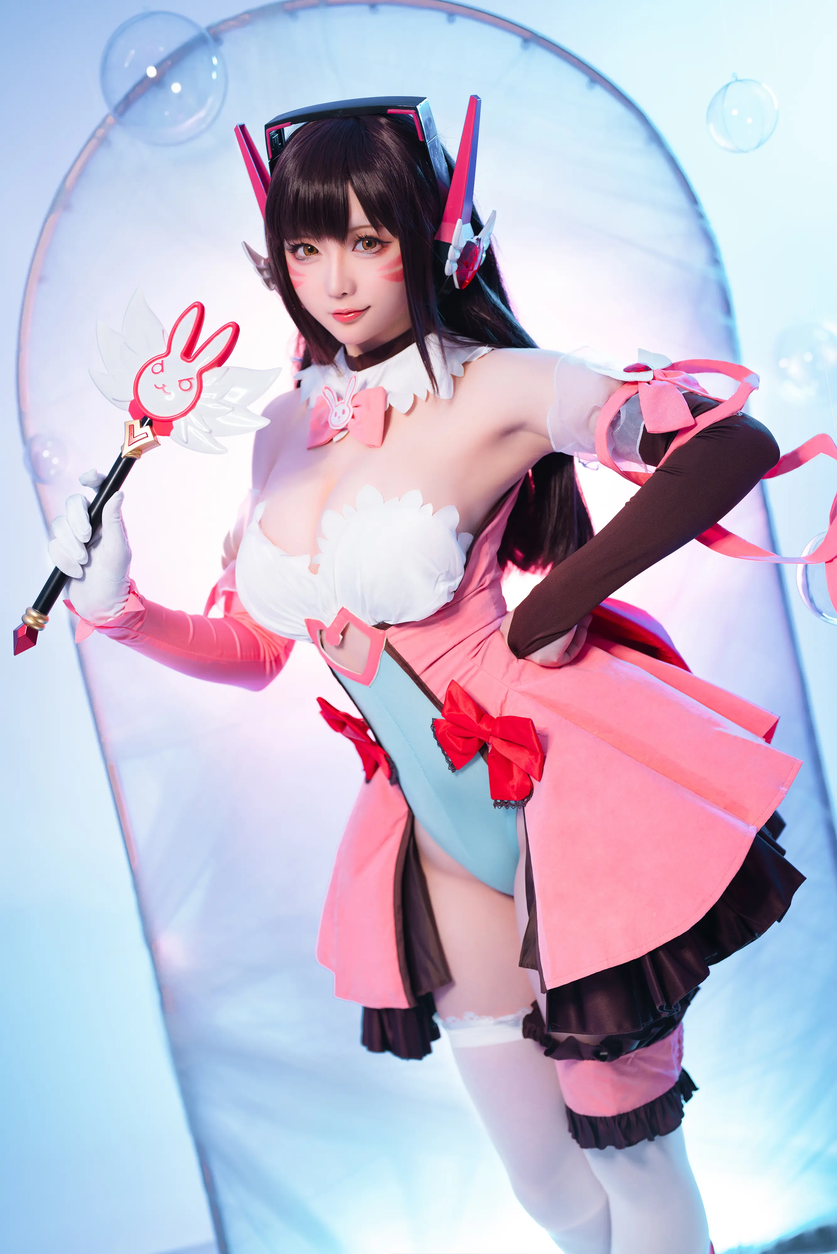 Hoshilily D.Va cosplay close-up