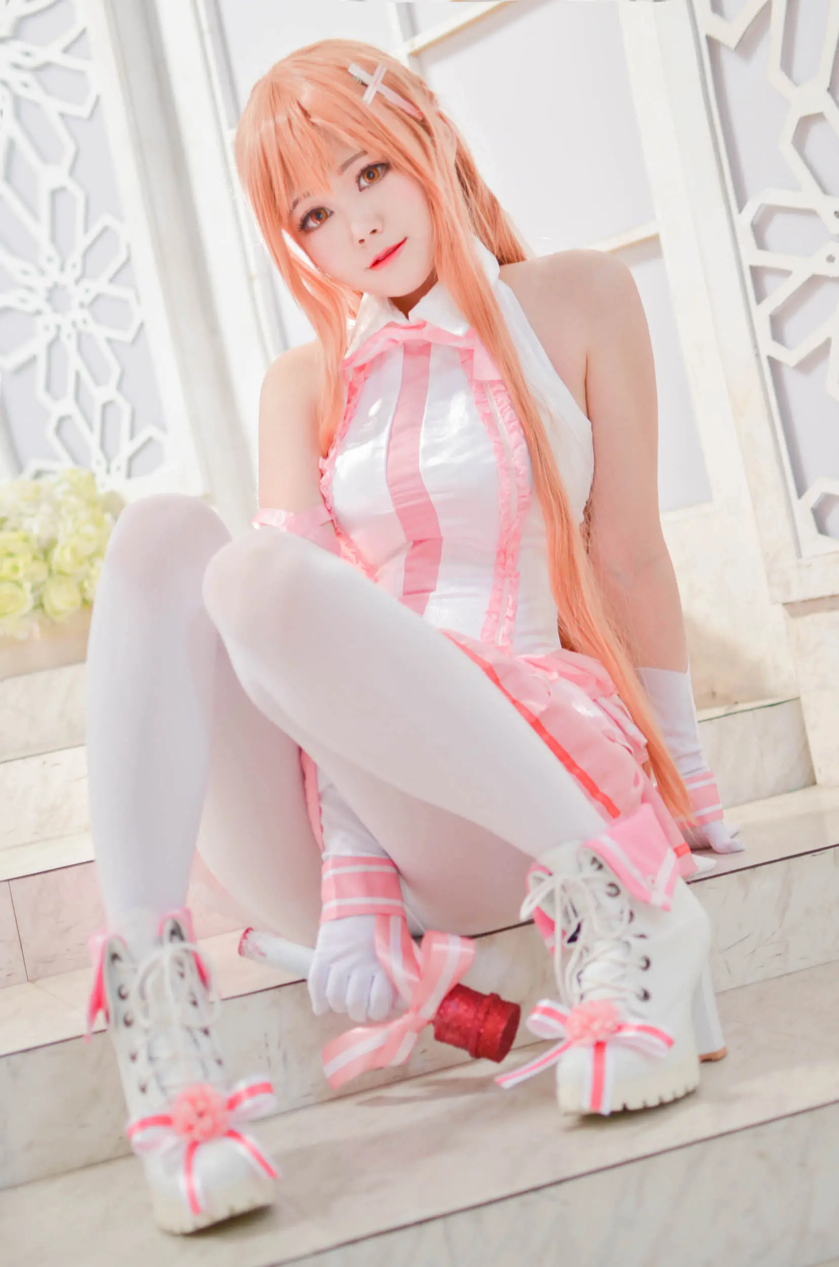 Close-up of Arty Huang’s Asuna costume
