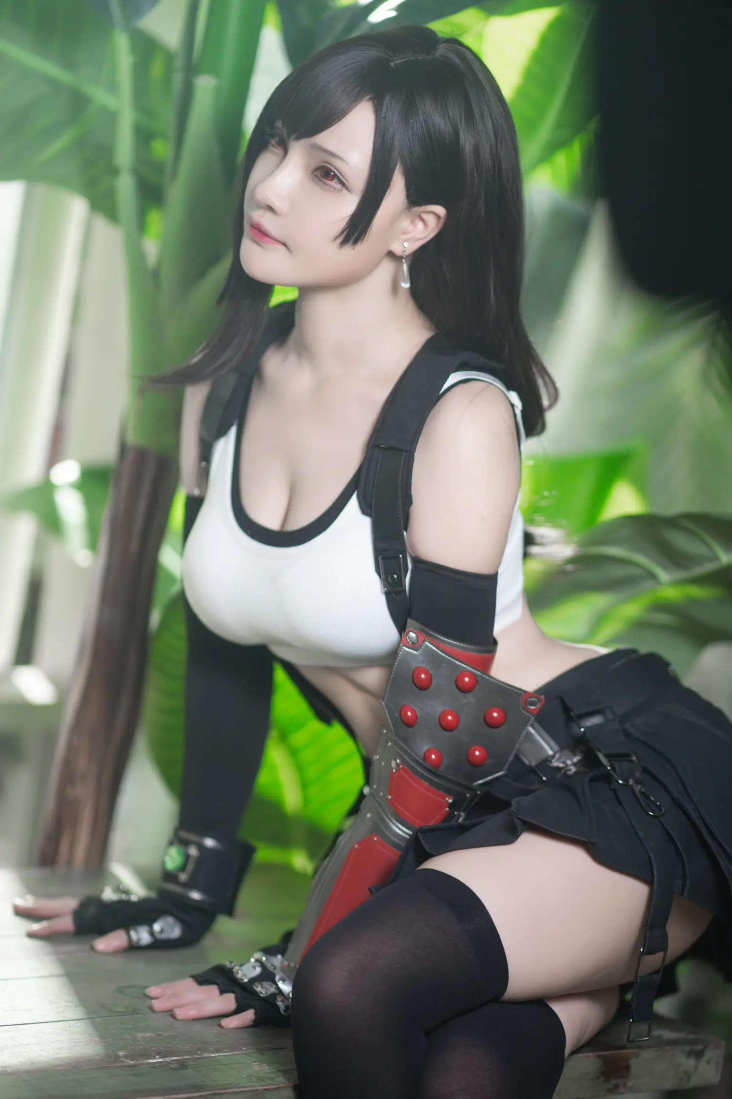 Senya Miku dressed as Tifa Lockhart from Final Fantasy