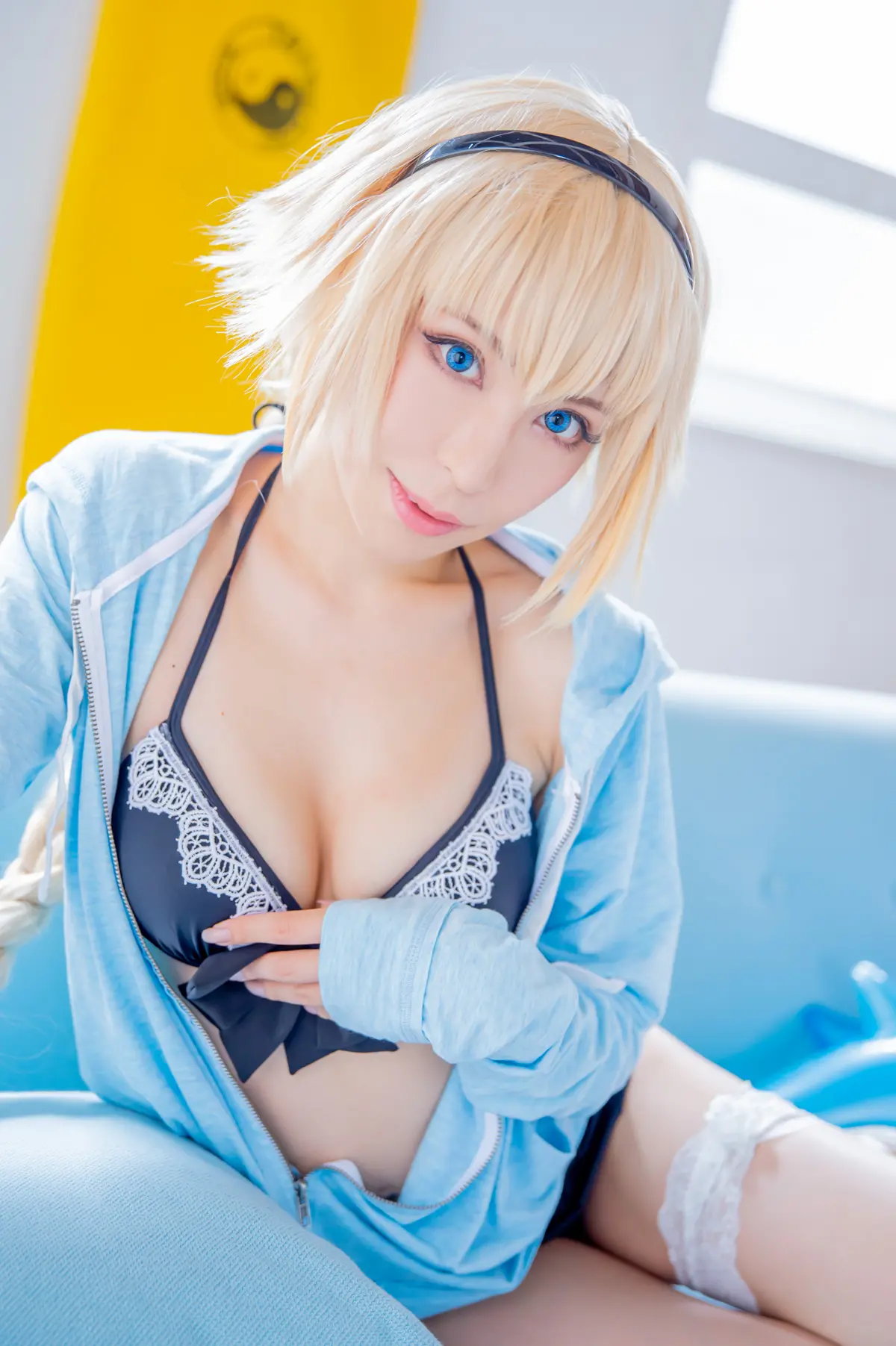 Close-up of Jeanne bikini outfit by Rio Miyako